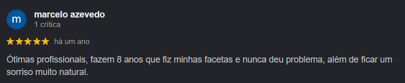 Avaliação Google 3 — 5 estrelas